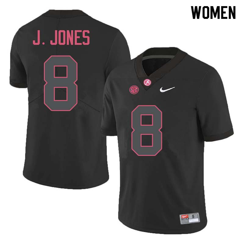 Women #8 Julio Jones Alabama Crimson Tide College Football Jerseys Sale-Black